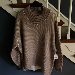 Free People Brown Sweater